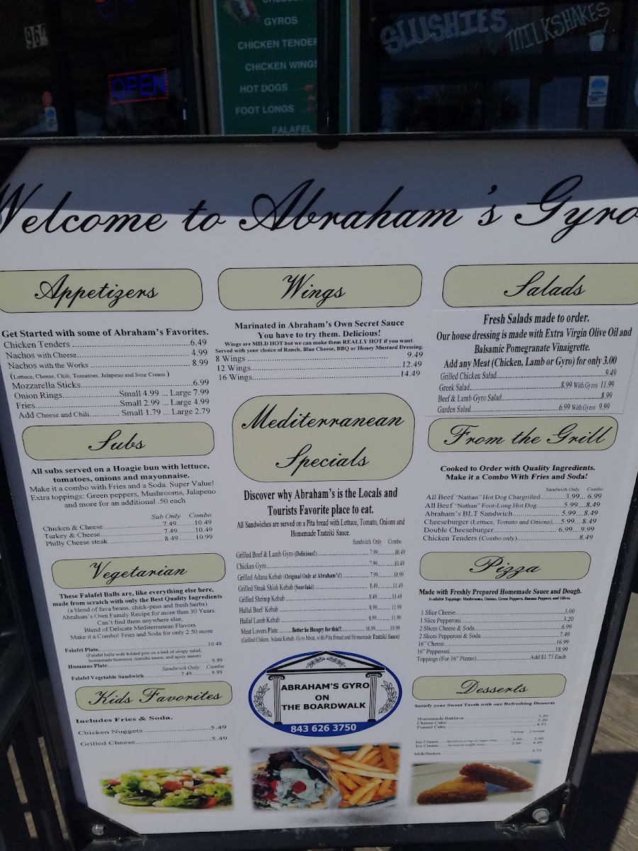 Abraham's Gyros Menu - Image 4