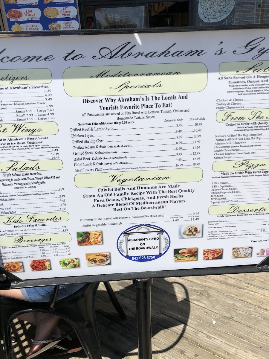 Abraham's Gyros Menu - Image 6